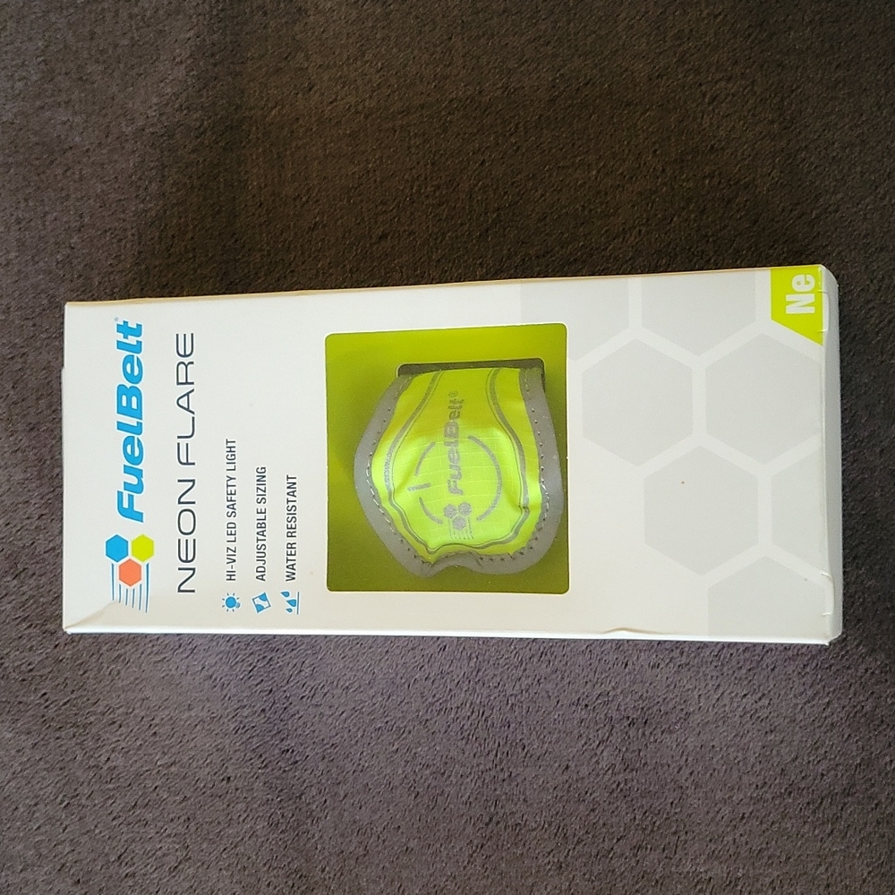 Fuel Belt Neon Flare Safety Strap New